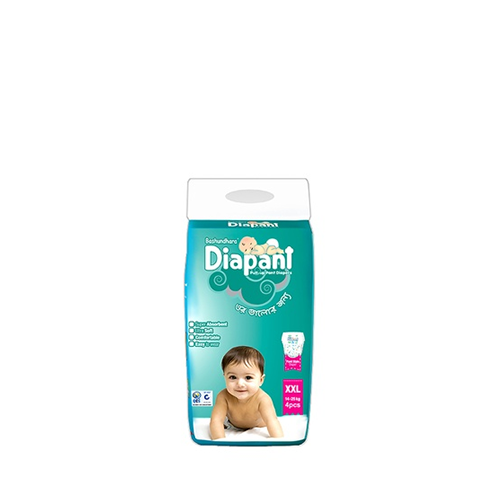 Bashundhara Diapant Pant Style Baby Diaper xXL Size (14-25 kg)~4 Pcs