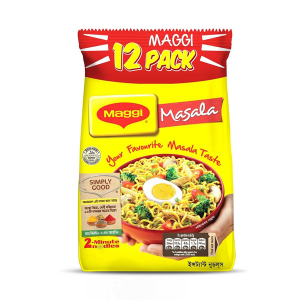 Nestle Maggi 2-Minute Masala Instant Noodles~ 12 Pcs