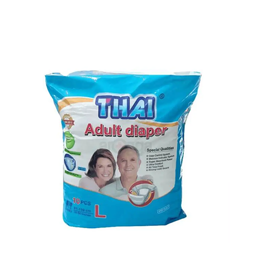 Thai Adult Belt System Diaper Large Size~10 Pcs