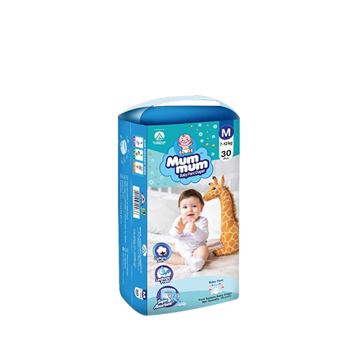 Mum Mum Baby Pant Diaper (Medium Size/40 pcs)
