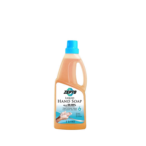 Zepto Handwash Orange Color Liquid Floral Hand Soap~ 1 Ltr