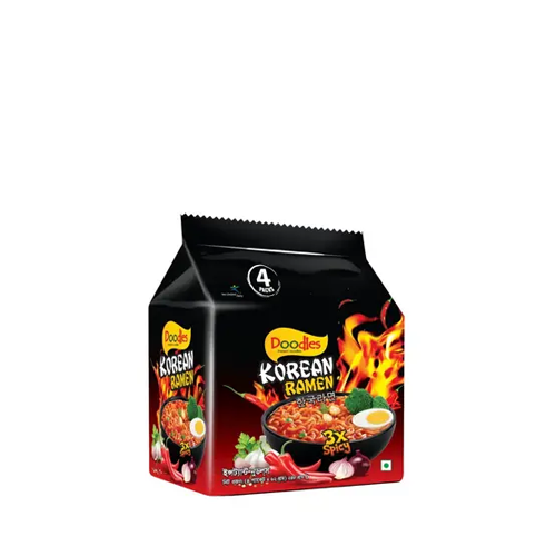 Doodles Korean Ramen 3X Spicy~ 4 Pcs