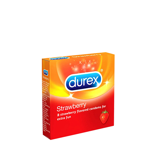 Durex Strawberry Condom~(3 pcs/Pack)