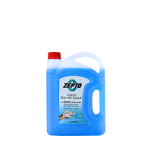 Zepto Handwash Blue Liquid Floral Hand Soap~ 5 Ltr