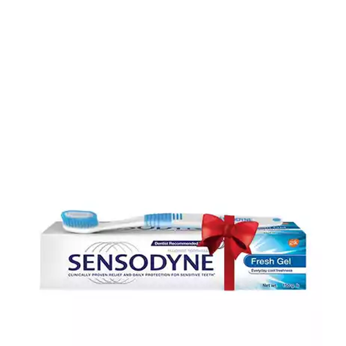 Sensodyne Fresh Gel Toothpaste (Free Brush 1 pcs)~ 150 Gm